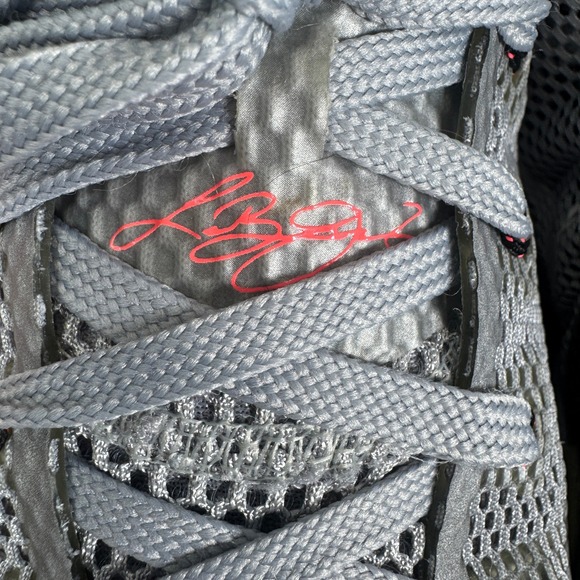 Nike LeBron 12 Low Grey Orange Men's Basketball Shoes Size 10.5 - Picture 12 of 16